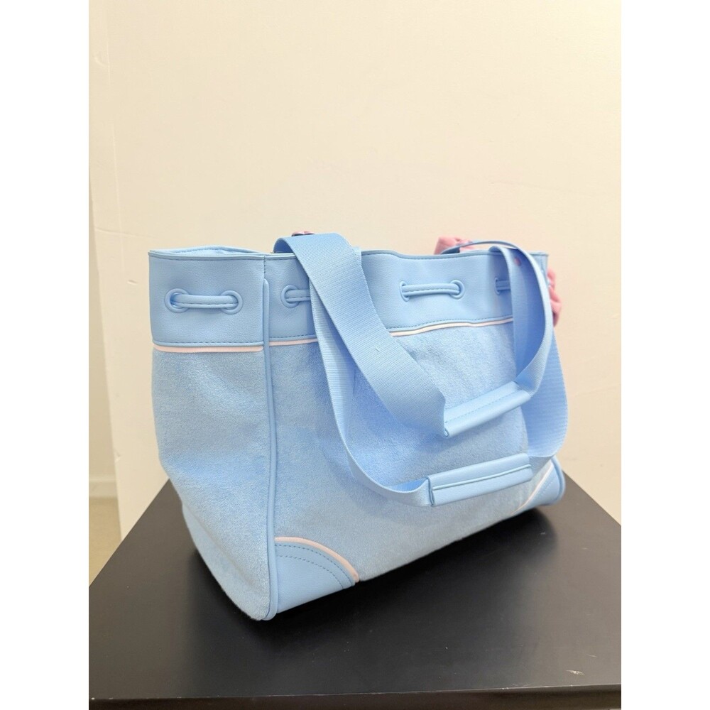 Juicy Couture Retro Strawberry Daydreamer Tote Blue Gleam New - Picture 8 of 9